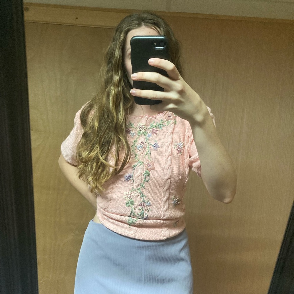 Vintage Granny Pink Sweater